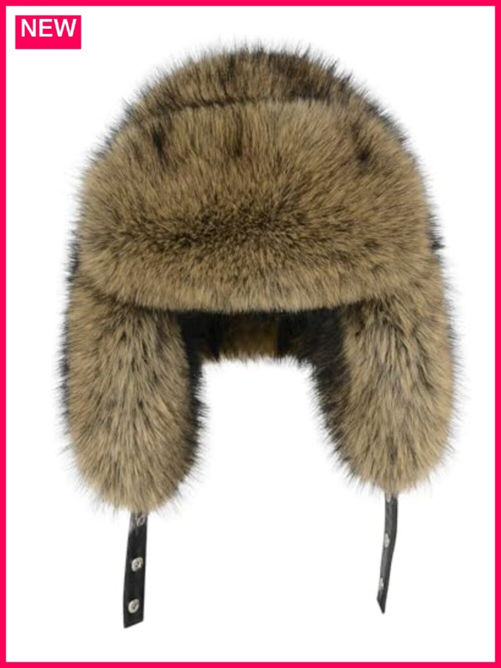 Faux Fur Trapper Hat with Ear Flaps Winter Warm Adult Unisex